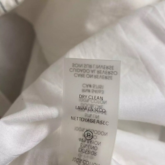 New KARL LAGERFELD PARIS Linen Blend Shirt Dress Snap Front Short Sleeve Size 2 - Picture 10 of 16